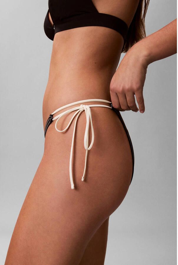 Calvin Klein strik bikinibroekje zwart - Foto 2