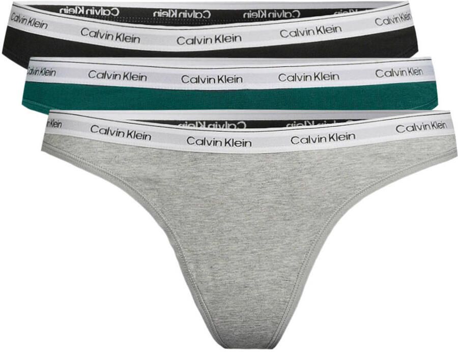 Calvin Klein Underwear String met logostitching model 'Modern' - Foto 3