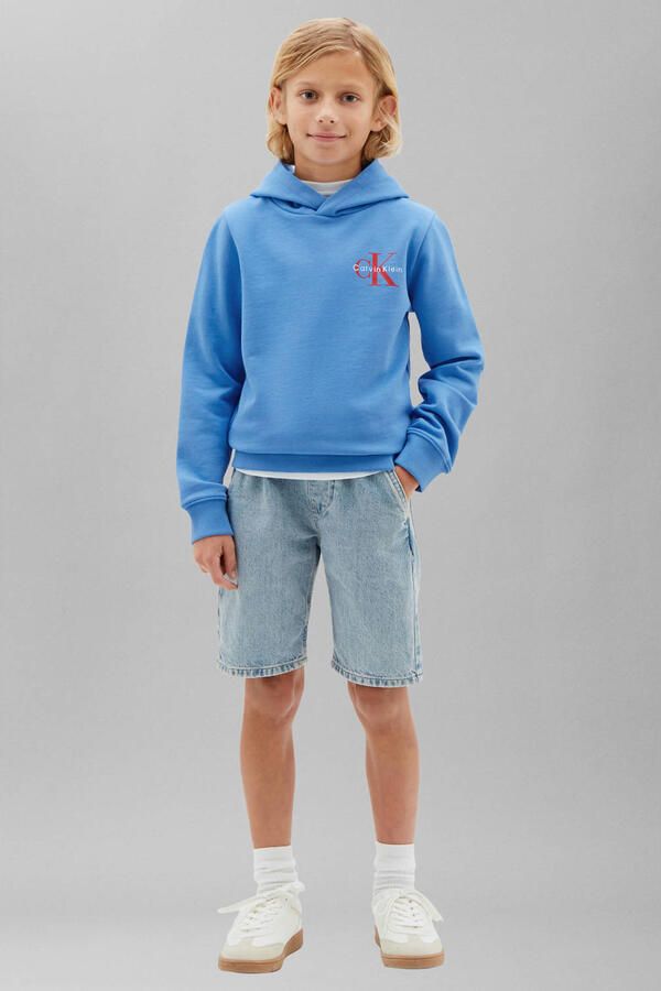Calvin Klein sweat hoodie met logo blauw - Foto 2