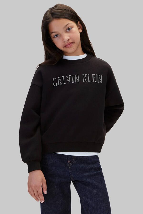 Calvin Klein sweater met logo zwart
