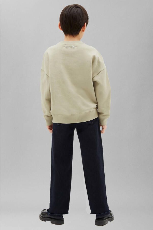 Calvin Klein sweater met print beige - Foto 2