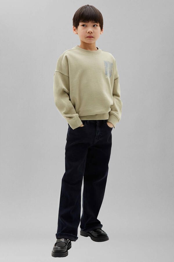 Calvin Klein sweater met print beige - Foto 3