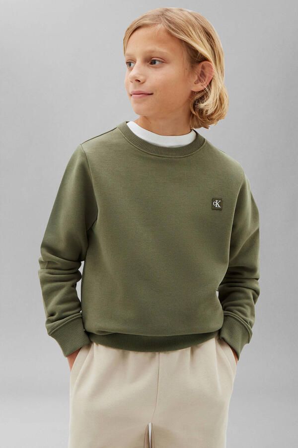 Calvin Klein sweater olijfgroen