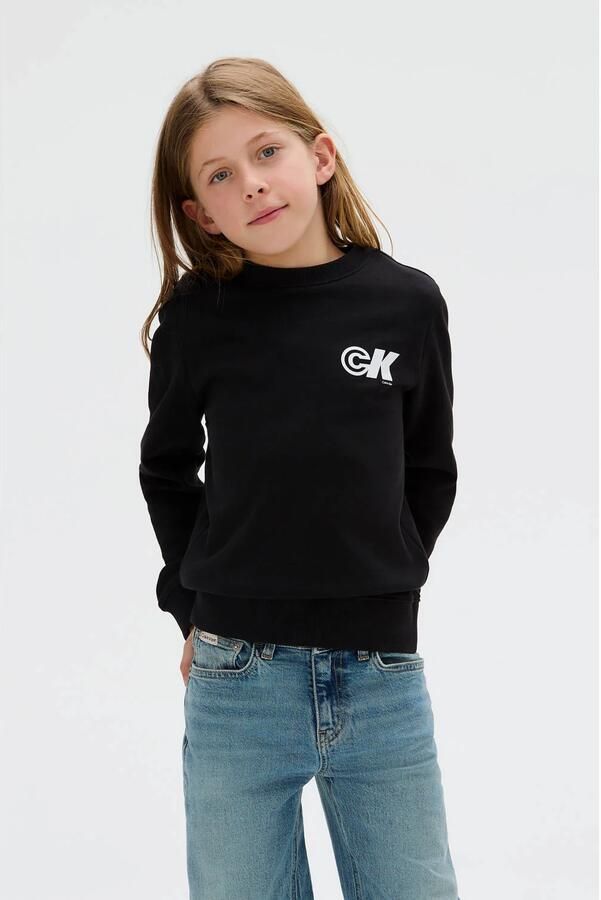 Calvin Klein Jeans Sweatshirt met labelprint en ronde hals - Foto 3