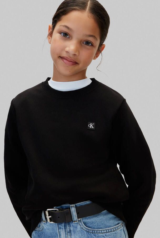 Calvin Klein sweater zwart Effen | Sweater van - Foto 2