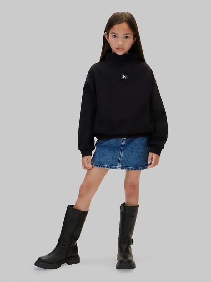 Calvin Klein sweater zwart Effen | Sweater van - Foto 2