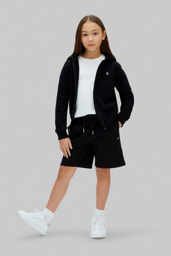 Calvin Klein Jeans regular fit sweatshorts van katoenmix