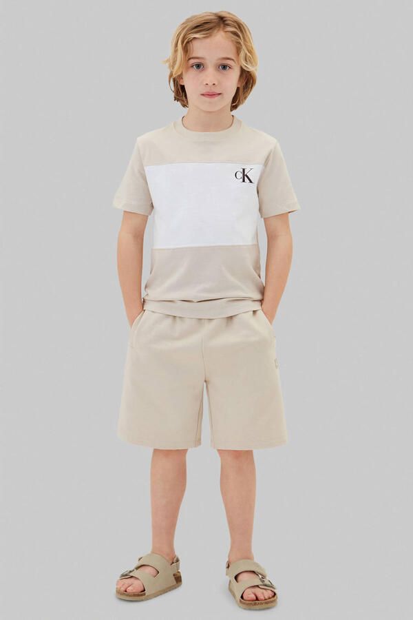 Calvin Klein T-shirt beige wit (set van 2) - Foto 2