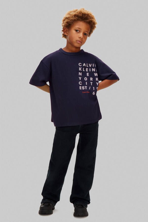 Calvin Klein T-shirt donkerblauw - Foto 2