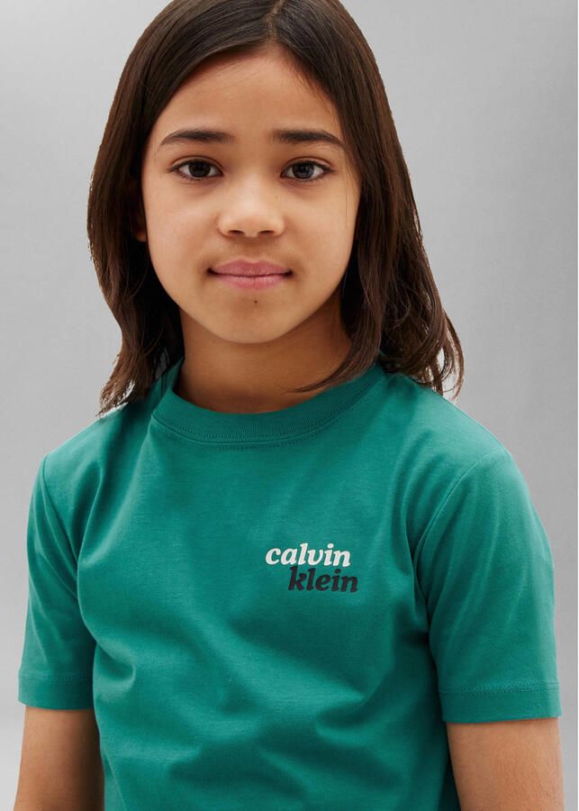 Calvin Klein T-shirt met backprint groen - Foto 2