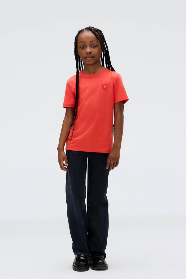 Calvin Klein Jeans Regular fit T-shirt van puur katoen met logopatch - Foto 2