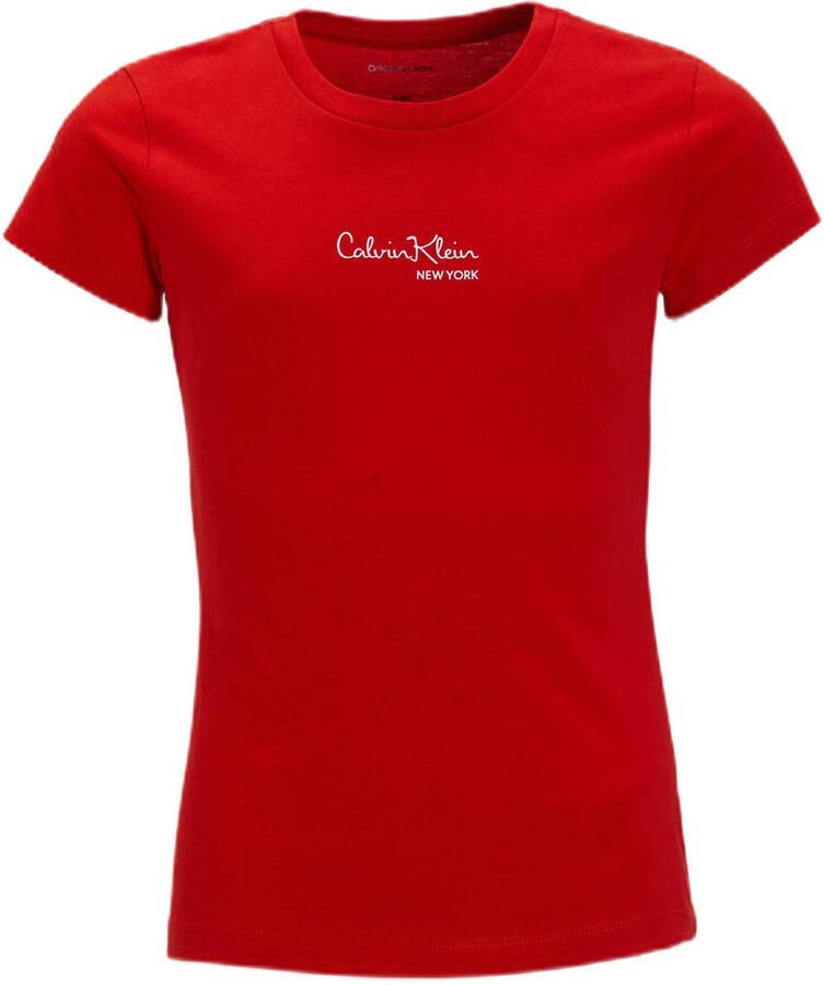 Calvin Klein Jeans Regular fit T-shirt met logoprint model 'Signature'