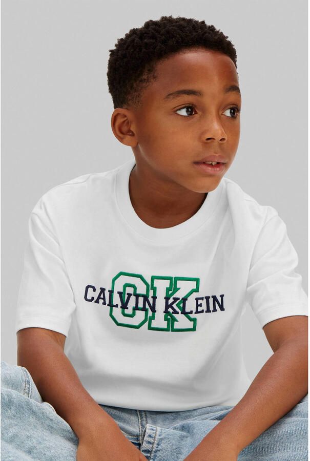 Calvin Klein Jeans regular fit T-shirt van puur katoen - Foto 2