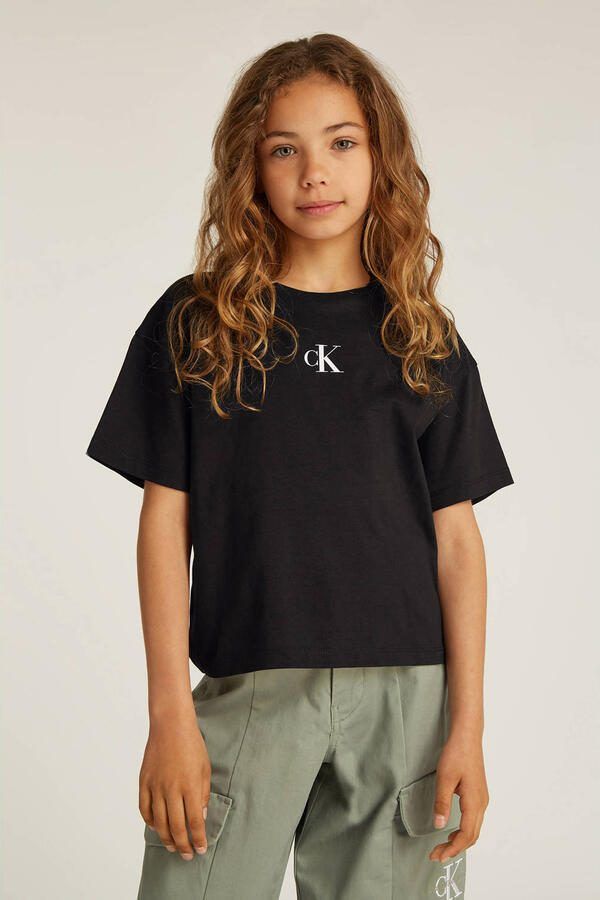 Calvin Klein Jeans T-shirt Korte Mouw Ck Logo Boxy - Foto 3