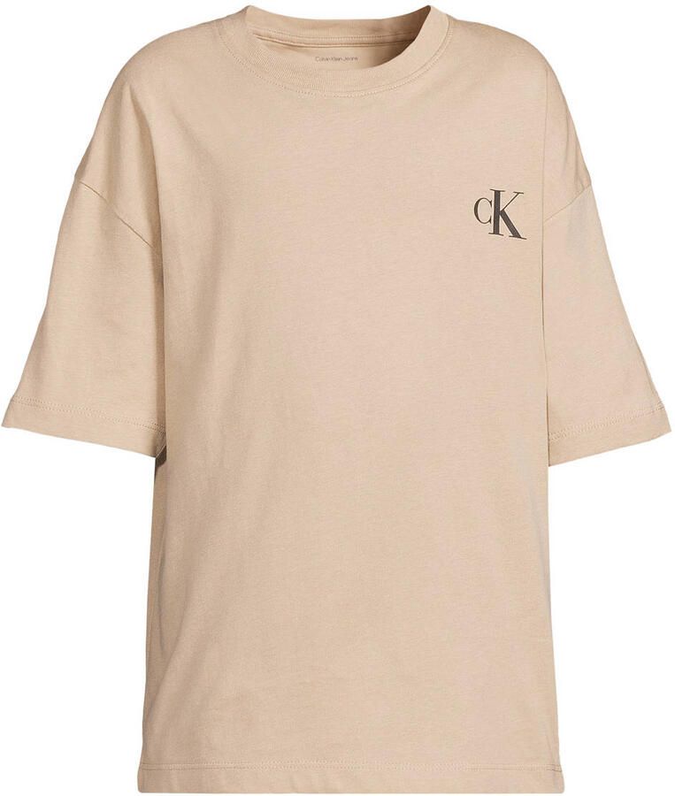 Calvin Klein T-shirts met logo beige (set van 2)