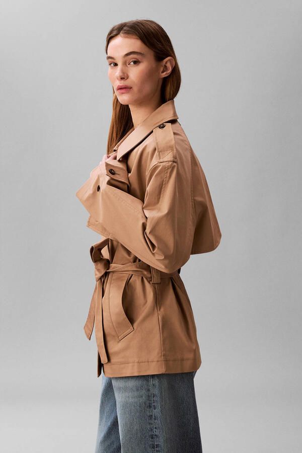 Calvin Klein trenchcoat bruin - Foto 2