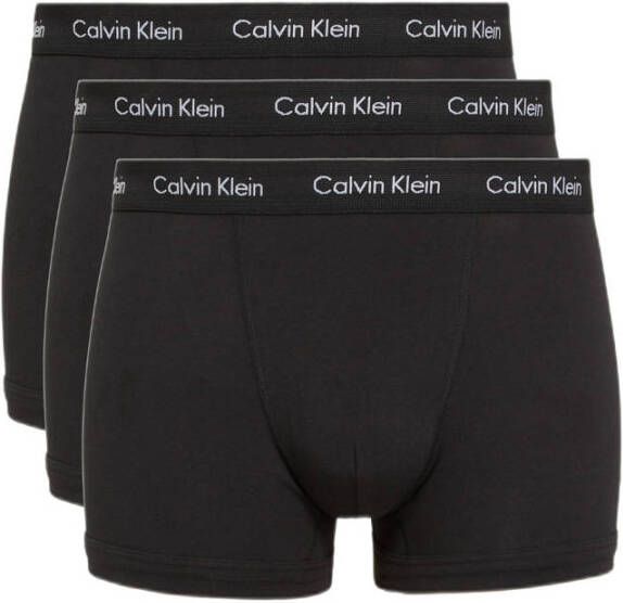 Calvin Klein Underwear Plus SIZE boxershort met logo in band in een set van 3 stuks