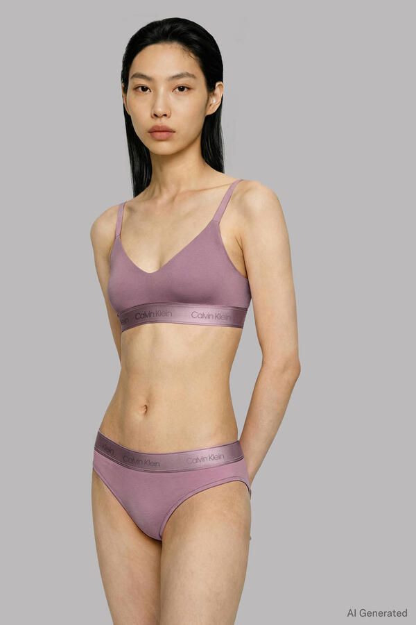 Calvin Klein voorgevormde bralette oudroze