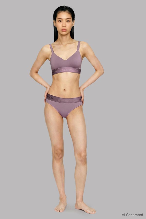 Calvin Klein voorgevormde bralette oudroze - Foto 3