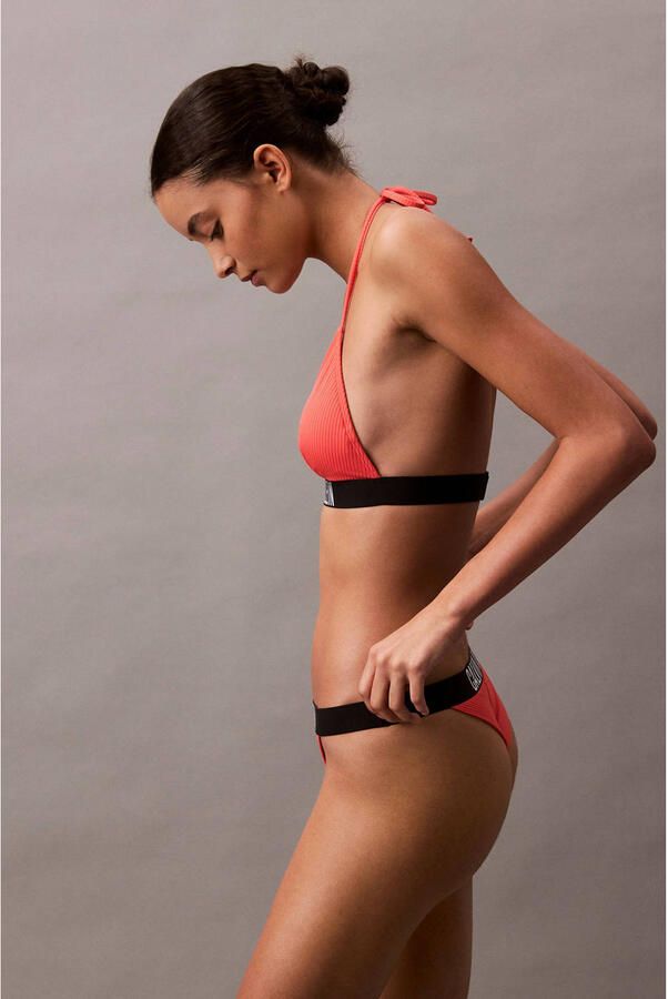 Calvin Klein Swimwear Triangel-bikinitop TRIANGLE-RP met logo-onderbusteband