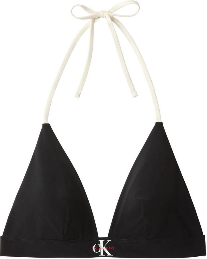 Calvin Klein voorgevormde triangel bikinitop zwart