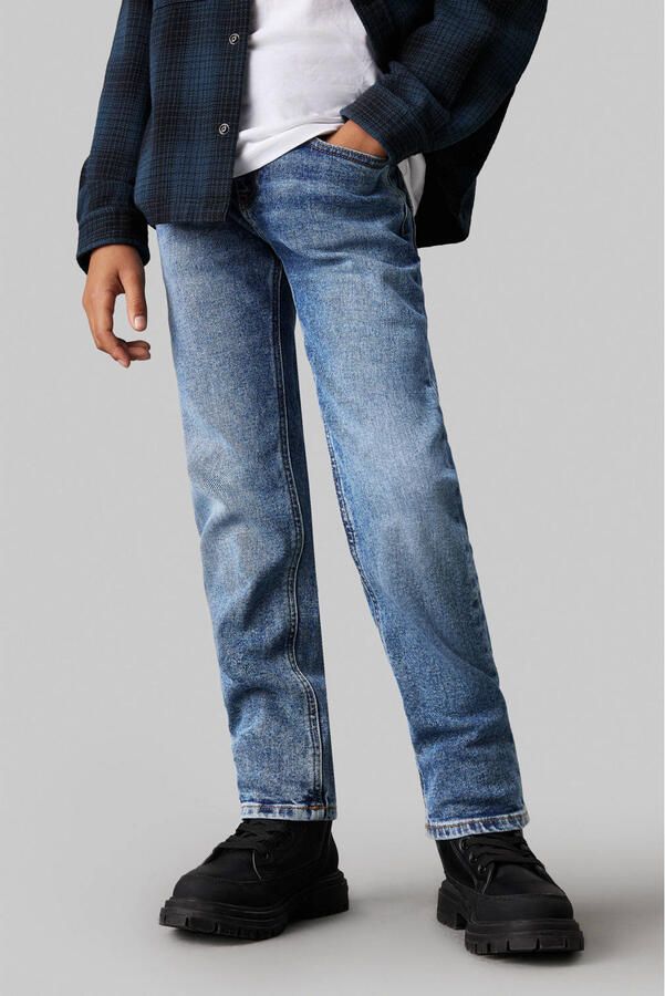 Calvin Klein Straight jeans Reg Straight Wash Blue Hero Cf voor kinderen tot 16 jaar in 5-pocket-stijl - Foto 2