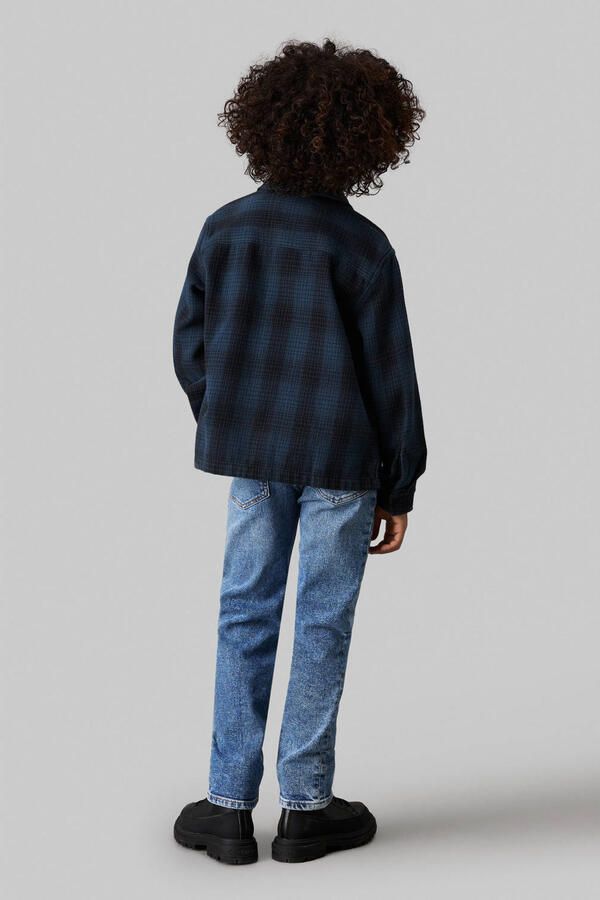 Calvin Klein Straight jeans Reg Straight Wash Blue Hero Cf voor kinderen tot 16 jaar in 5-pocket-stijl