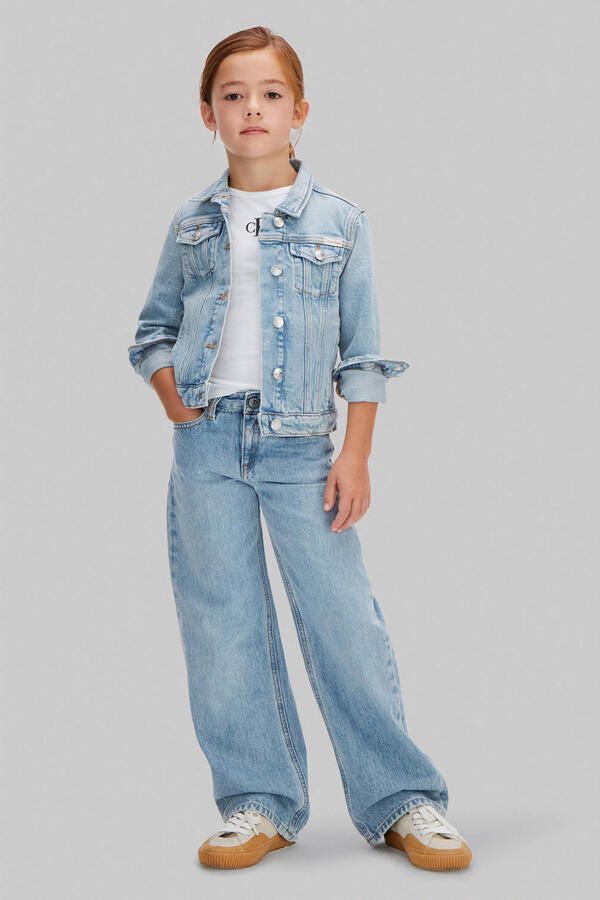 Calvin Klein wide leg jeans light blue denim