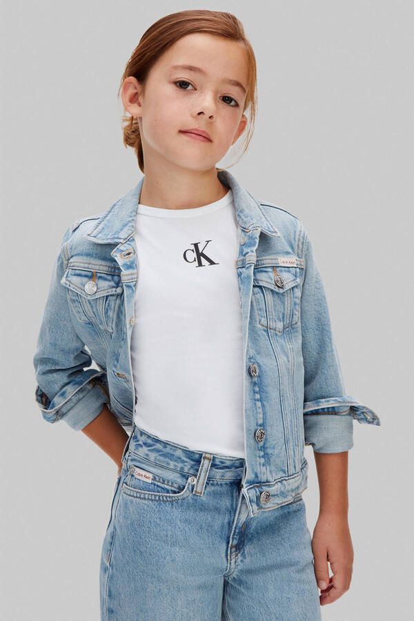 Calvin Klein wide leg jeans light blue denim - Foto 2