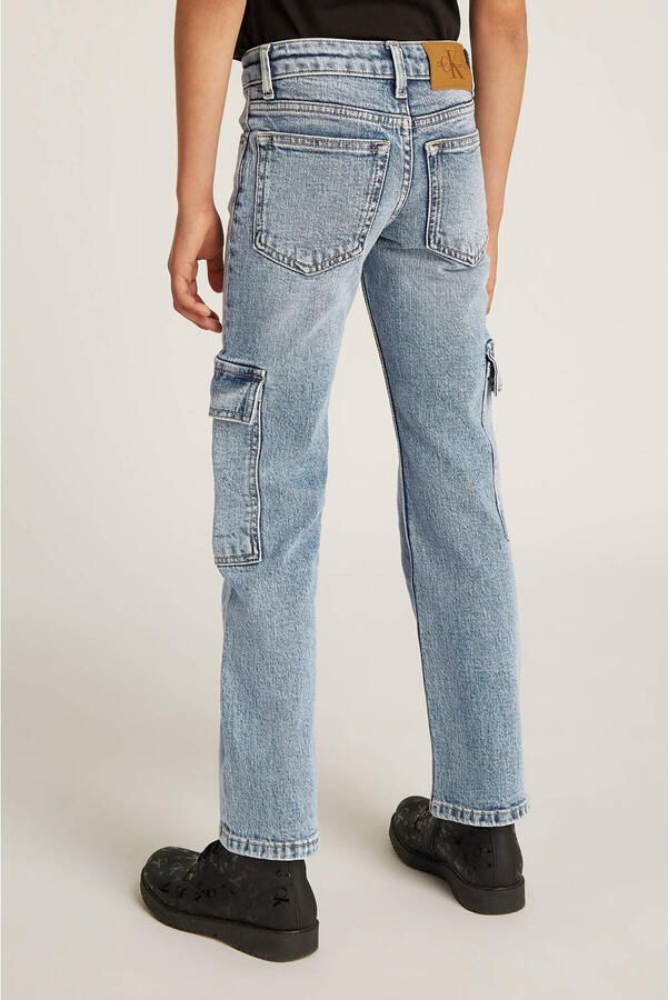 Calvin Klein wide leg regular waist jeans light blue denim - Foto 3