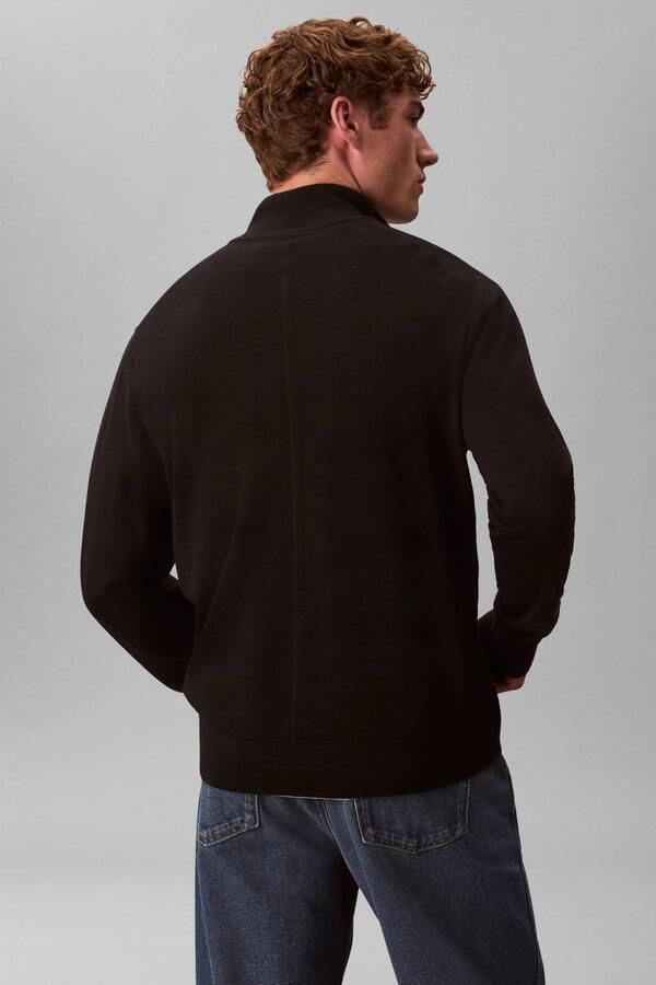 Calvin Klein Trui met staande kraag LS 100% MERINO QZ 14GG Met ronde hals regular fit - Foto 3