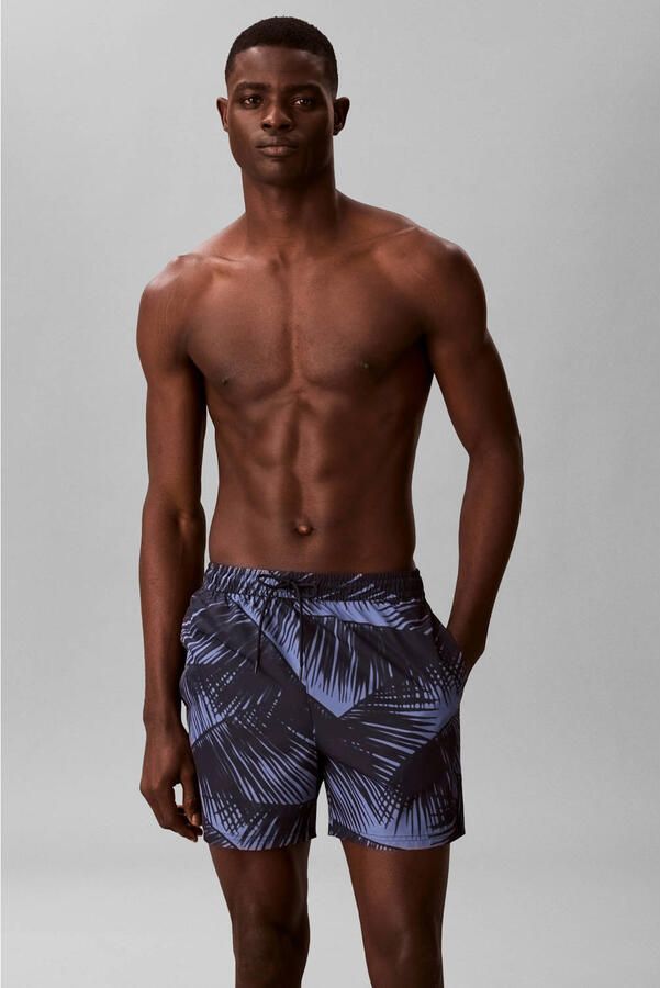 Calvin Klein zwemshort zwart grijs