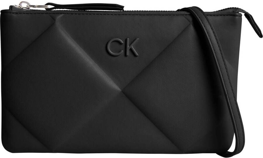 Calvin Klein crossbody tas Re-Lock Quilt zwart