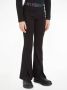 Calvin Klein flared broek PUNTO met logo zwart Meisjes Viscose Logo 164 - Thumbnail 1