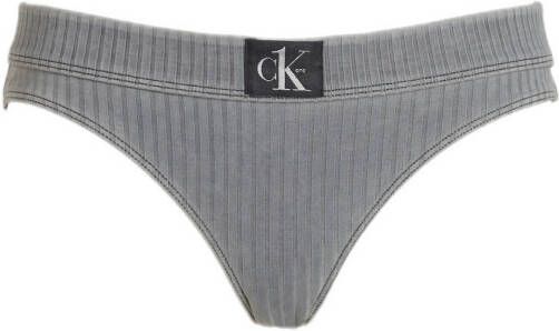 Calvin Klein gestreept bikinibroekje grijs