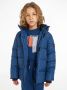 Calvin Klein gewatteerde winterjas van gerecycled polyester blauw Jongens Gerecycled polyester (duurzaam) Capuchon 128 - Thumbnail 1