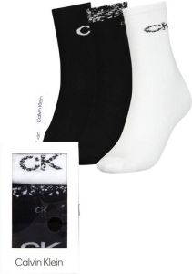 Calvin Klein giftbox sokken set van 3 zwart wit