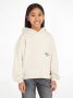 Calvin Klein hoodie met logo ecru Sweater Meisjes Katoen Capuchon Logo 116 - Thumbnail 1