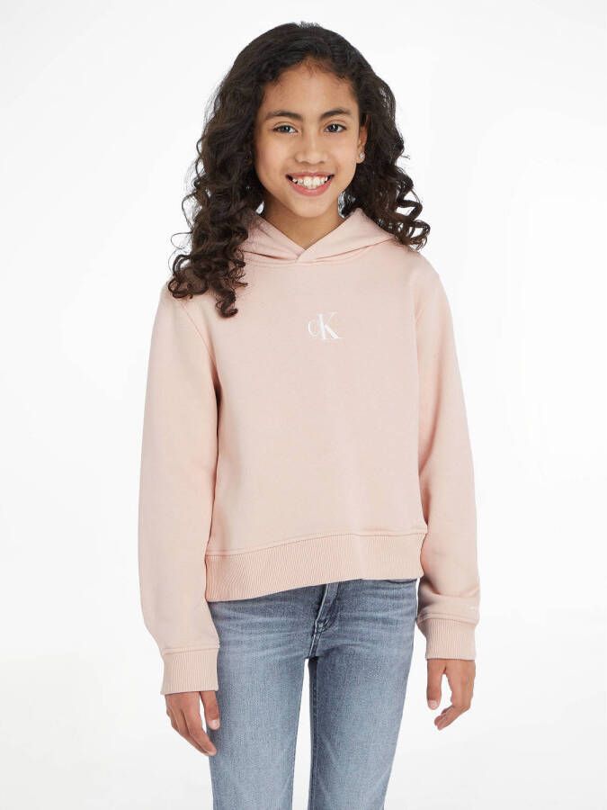 Calvin Klein hoodie met logo lichtroze Sweater Logo 116