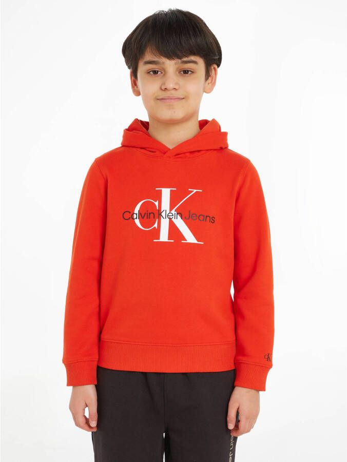 Calvin Klein hoodie met logo rood