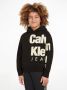 Calvin Klein hoodie met tekst zwart wit - Thumbnail 1