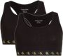 Calvin Klein Jeans bh top set van 2 zwart Meisjes Stretchkatoen Logo 164-176 - Thumbnail 1