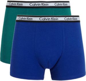 CALVIN KLEIN JEANS boxershort set van 2 blauw groen