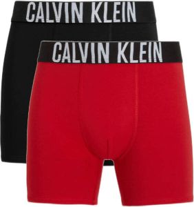 CALVIN KLEIN JEANS boxershort set van 2 rood zwart