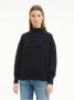Calvin Klein Chunky Roll Neck Trui Zwart Black Dames - Thumbnail 2