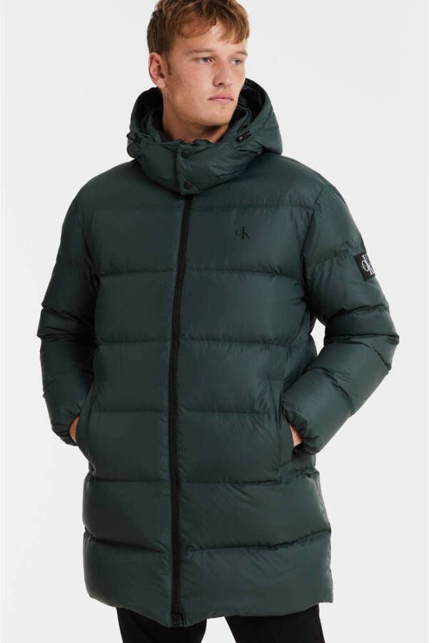 CALVIN KLEIN JEANS gewatteerde jas van gerecycled polyester dark seaweed