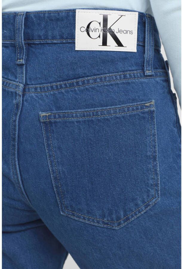 CALVIN KLEIN JEANS high waist mom jeans met borduursels denim medium