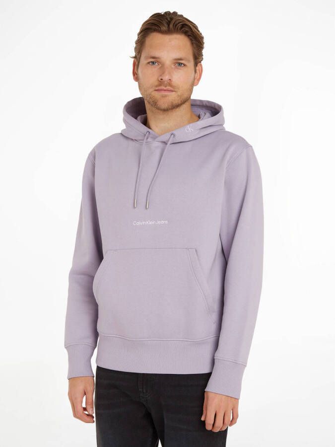 CALVIN KLEIN JEANS hoodie met logo lavender aura