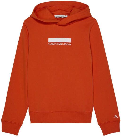 CALVIN KLEIN JEANS hoodie met logo rood