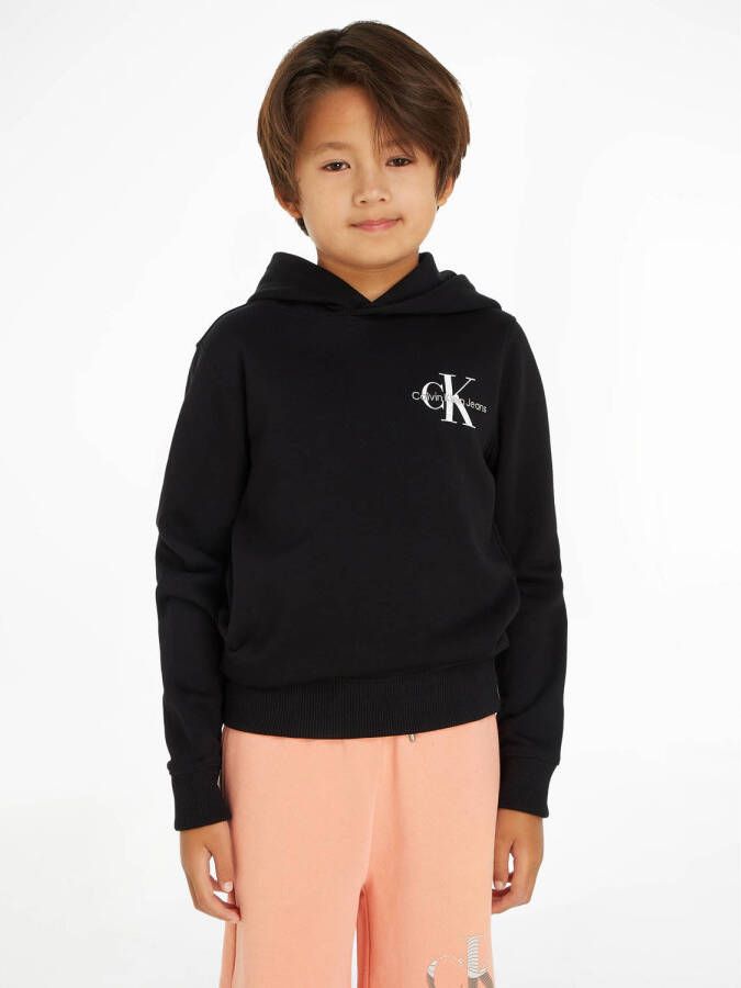 Calvin Klein Jeans hoodie met logo zwart Sweater Logo 128